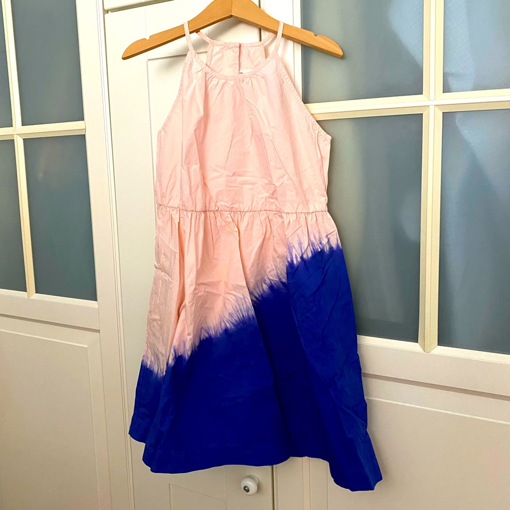 Perfect BEACH holiday Dress! Preloved Jcrew CREWCUTS Dipdye Dress Size 8